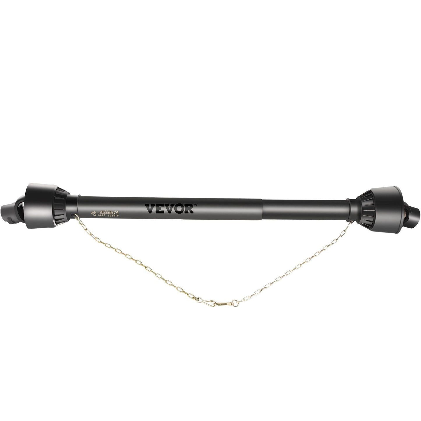 PTO Shaft 1 3/8" PTO Drive Shaft, 6 Spline End Round End PTO Driveline Shaft, Series 4 Tractor PTO Shaft, 39"-55" Brush Hog PTO Shaft, Black PTO Shaft for Bush Hog/Finish Mower/Rotary Cutter