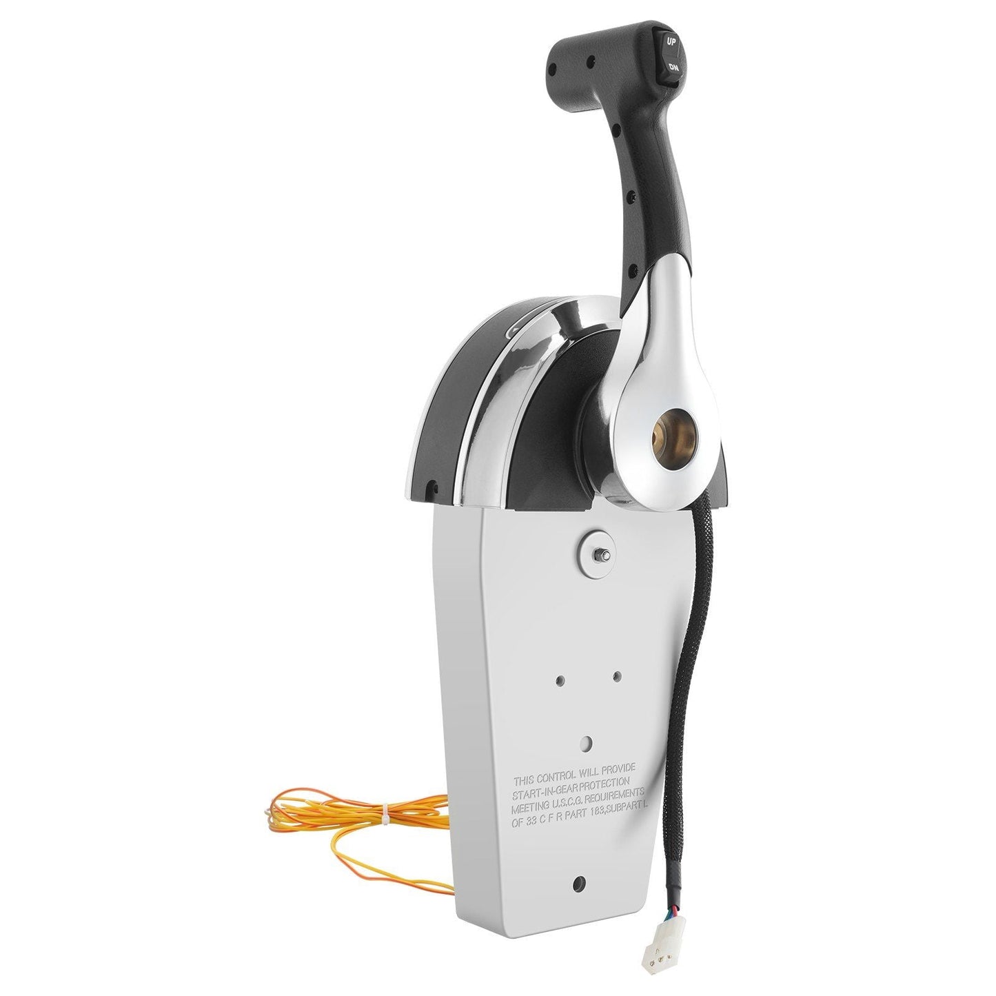 Boat Throttle Control, 8M0059686 Top-Mounted Outboard Remote Control Box for Mercury PT 2-Stroke, Marine Throttle Control Gear Box with Power Trim Switch