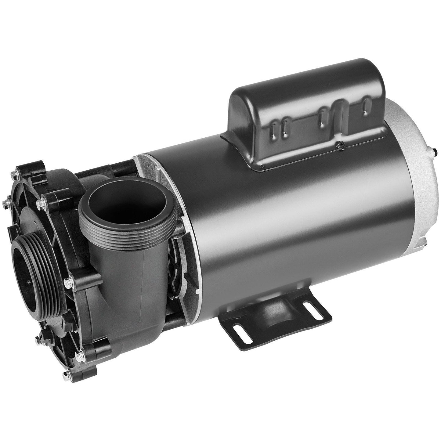 2 Speed SPA Pump, 56-Frame, AC220-240V Hot Tub SPA Pump, 3HP/200GPM/65.61ft High Speed or 0.4HP/100GPM/16.07ft Low Speed, 2" Port 90° Rotational Interface for Hot Tub, Tested to UL Standards