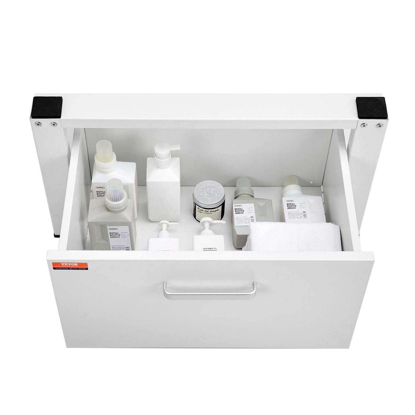 Laundry Pedestal 27" Wide 14.4" Height, Washer And Dryer Base Stand Platform Universal Fit 660lbs Capacity, Heavy Duty Multi-Functional Base for Washing Machine with Drawer & Rich Accessories