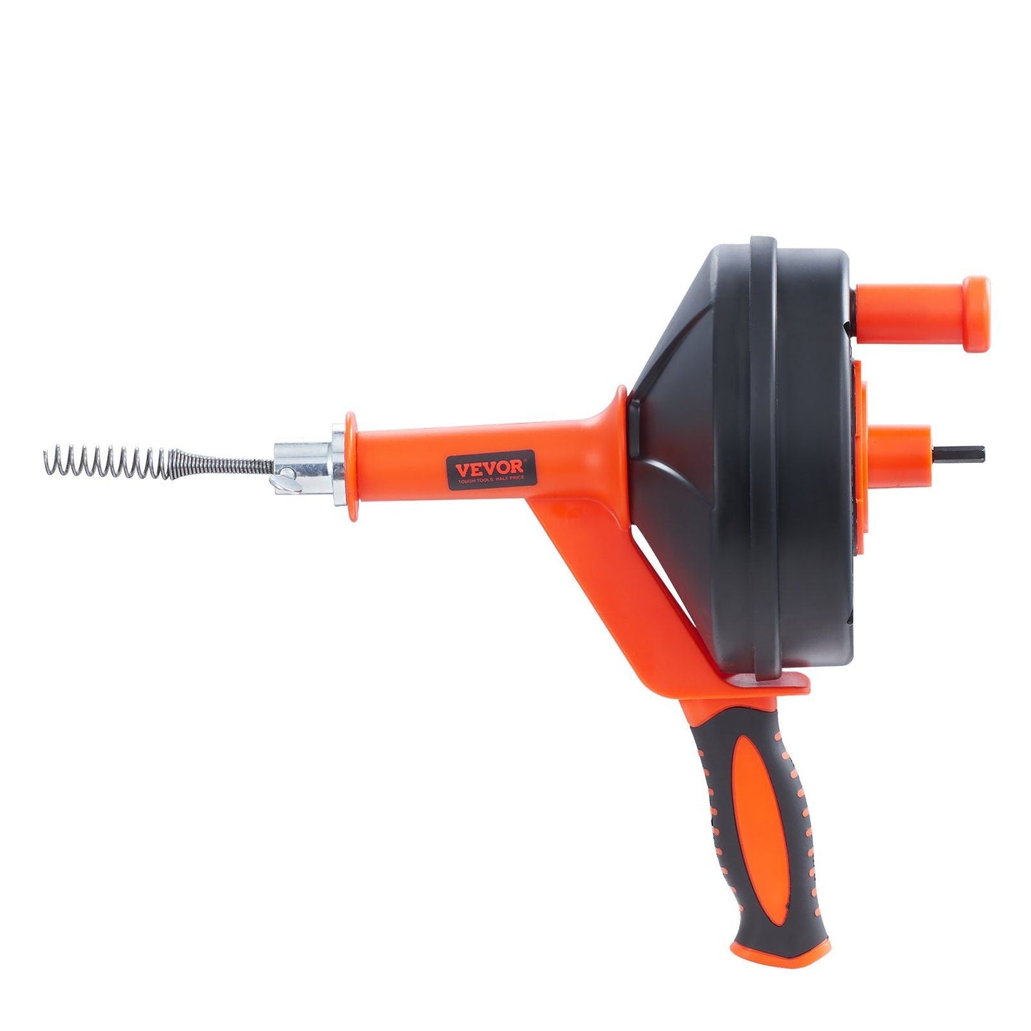 Drain Auger 25Ft, Plumbing Snake with Drill Attachment, Plumbers Snake Drain Clog Remover for Kitchen Bathroom Shower Sink with Protective Hose and Gloves