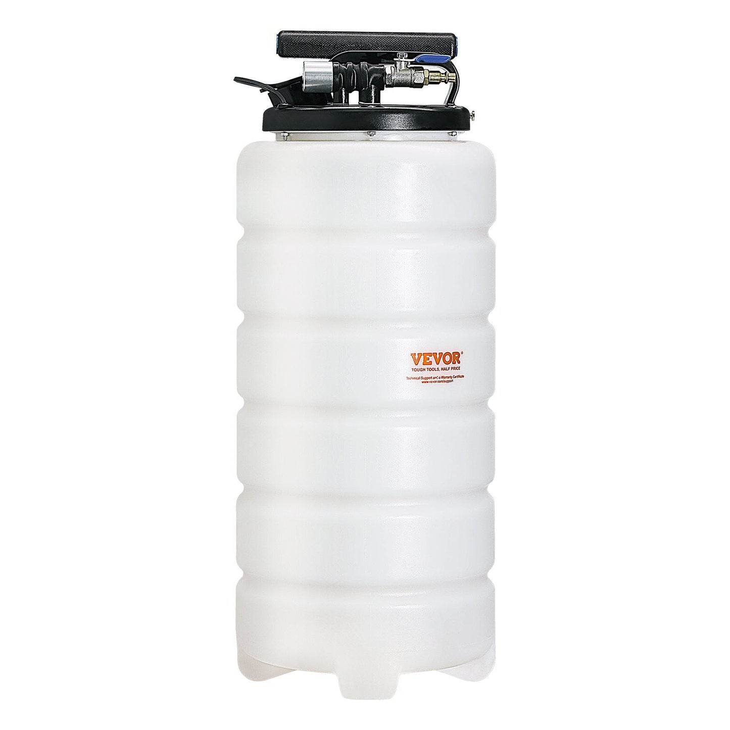Fluid Extractor, 4 Gallons (15 Liters), Pneumatic/Manual Oil Changer Vacuum Fluid Extractor with Dipstick and Suction Hose, Oil Extractor Change Pump for Automotive Fluids Vacuum Evacuation