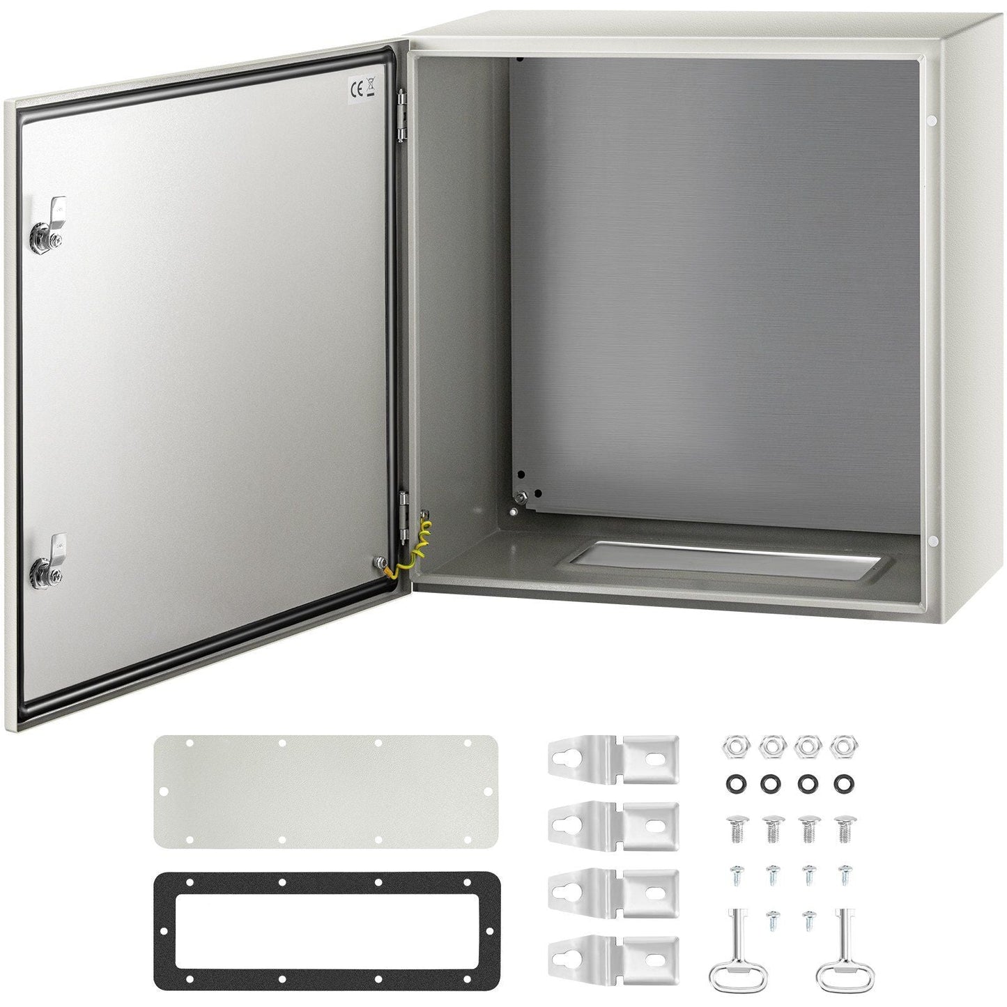 NEMA Steel Enclosure, 24 x 24 x 12'' NEMA 4X Steel Electrical Box, IP66 Waterproof & Dustproof, Outdoor/Indoor Electrical Junction Box, with Mounting Plate