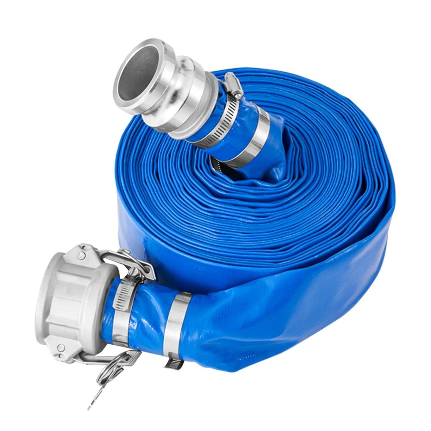 Suction Hose Kit for Water Pump 2 in x 20 ft Green/50 ft Blue Hoses