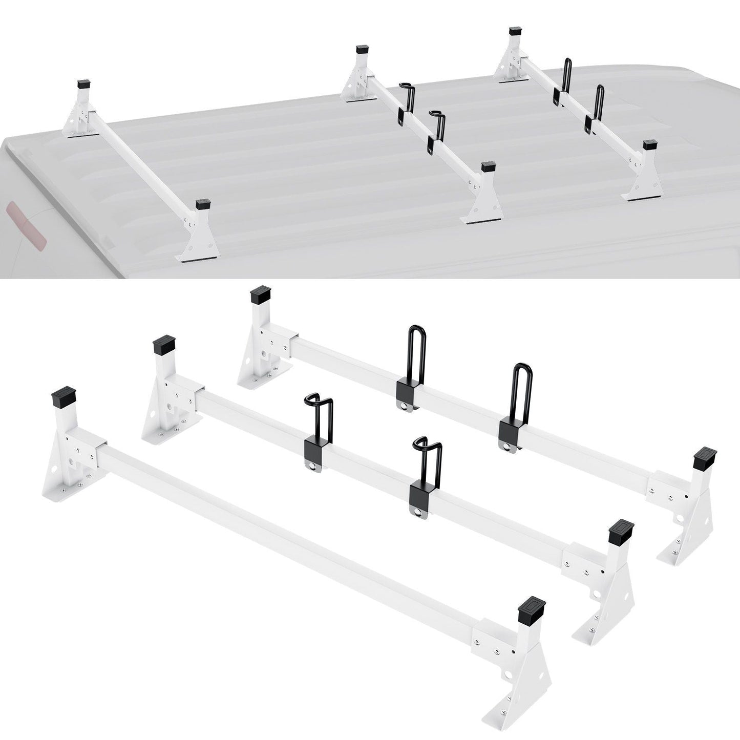 Trailer Ladder Rack Van Roof Rack for Ford Transit 150, 250, 350, 2015-2022