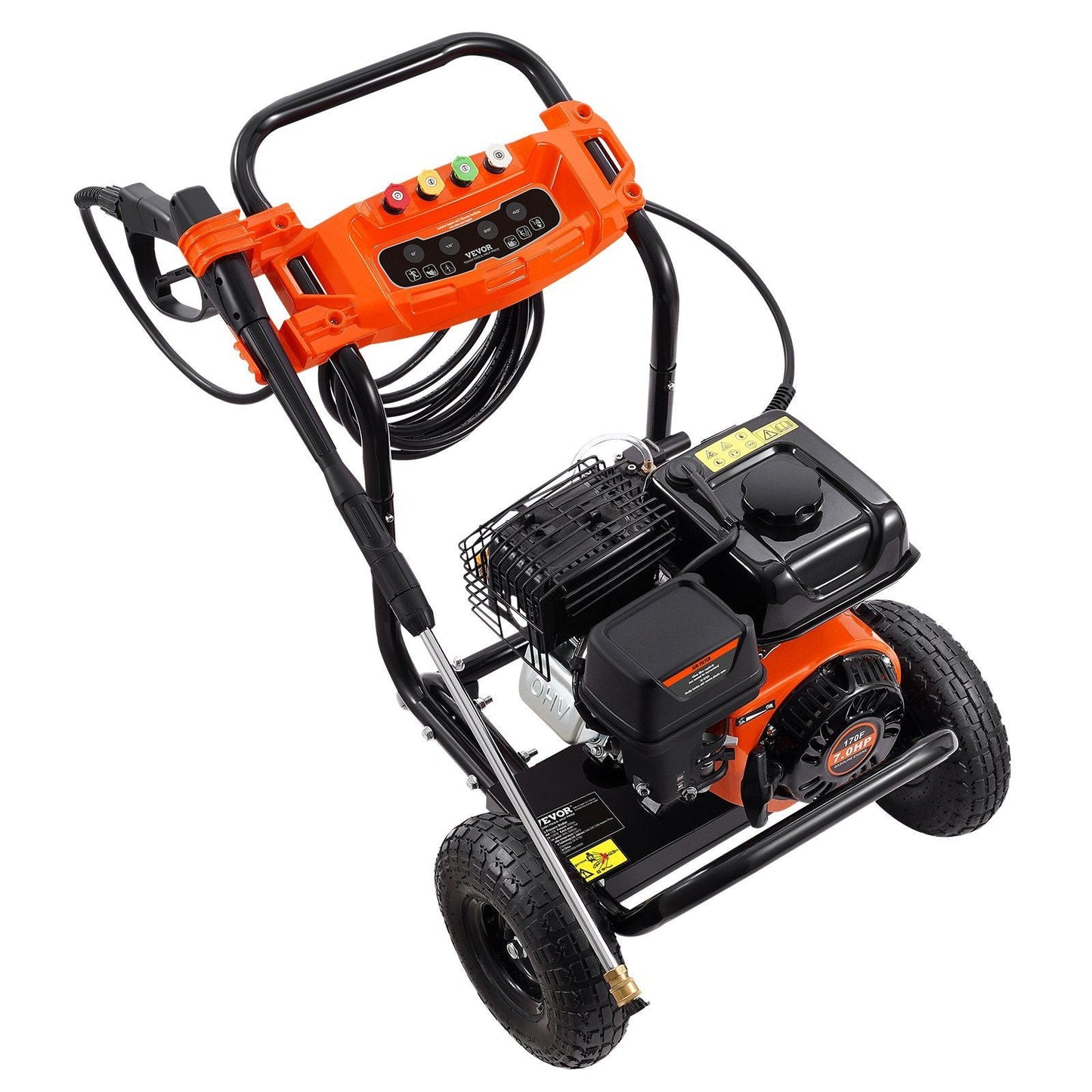 Gas Pressure Washer 3500 PSI 2.6 GPM with 5 Nozzle Set for Cars Fences