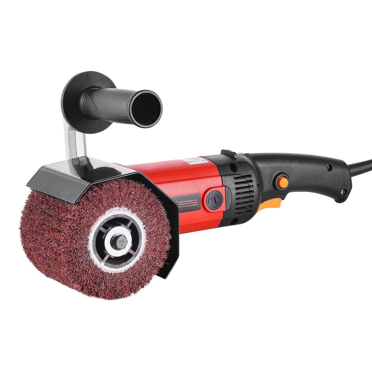 Burnishing Polishing Machine 1200W 6-Speed Electric Metal Polisher 4 Wheel