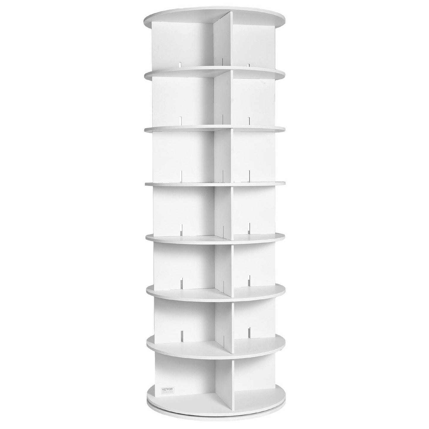 7 Tiers Rotating Shoe Rack Tower, 360°Spinning Shoe Display, Revolving Shoe Rack Storage Round Carousel, Lazy Susan Shoe Rack Organizer, Ideal for Bedroom, Living Room, Entryway, White