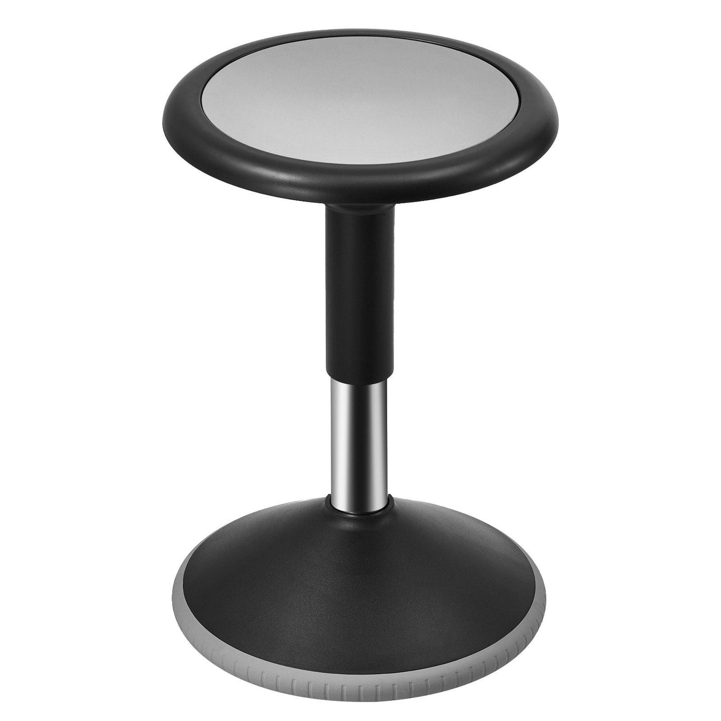 Wobble Chair, Height-Adjustable (15.7-21.7") Active Chair, Flexible Seating Wobble Stool Made of PVC+ABS Improves Focus & Posture, Ideal for Schools, Office and Home, Age 12-18, Black