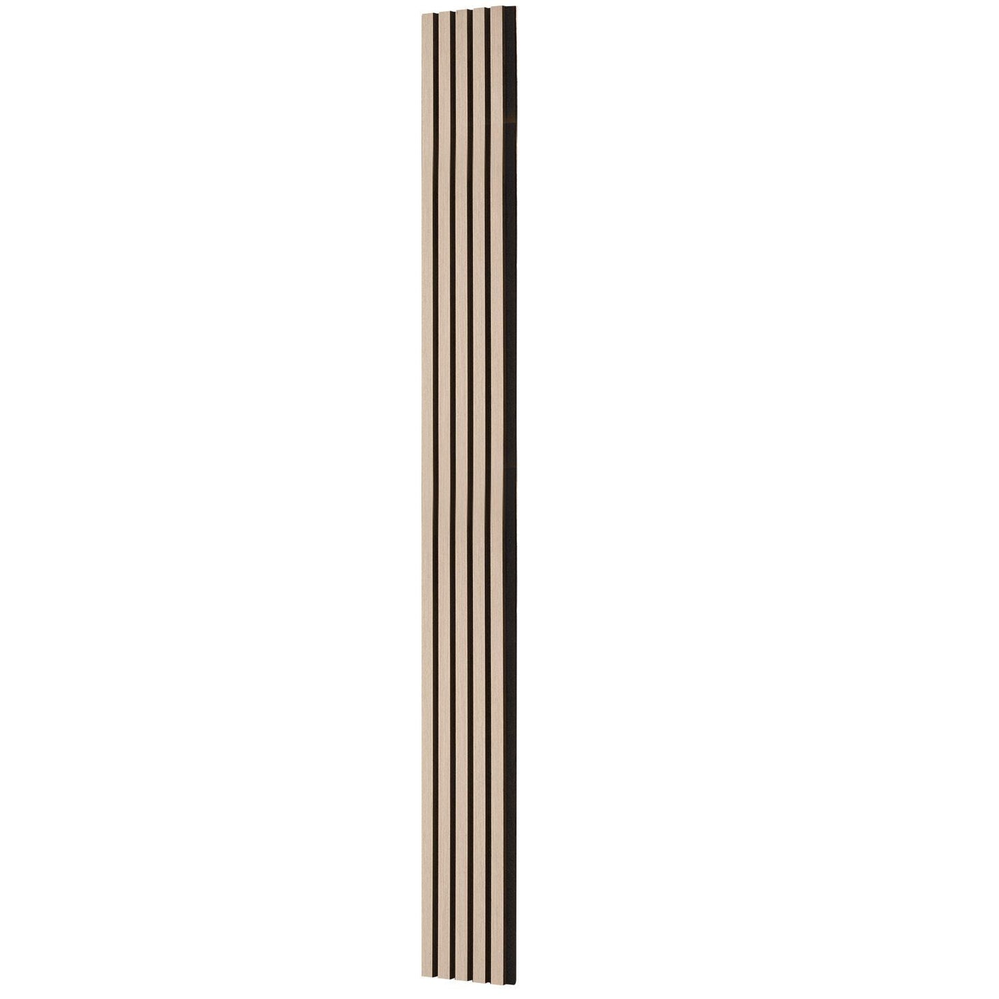 Wood Slat Acoustic Panels 7.9 x 94.5 inch for Modern Wall Decor Silver Wood