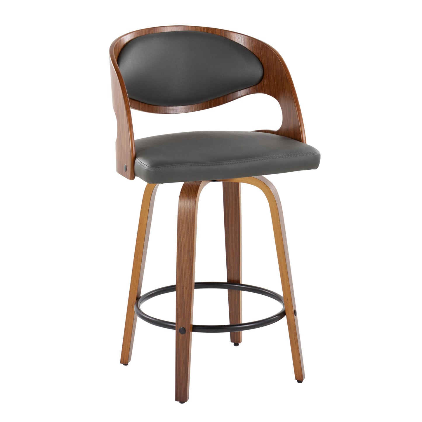 Fixed-Height Counter Stool with Swivel