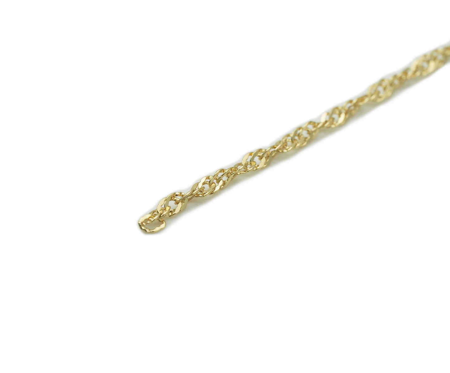 Twisted Dainty Gold chain by yard, sku#LS07