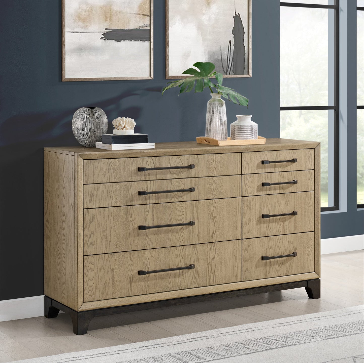 Caramel and Cocoa 8-Drawer Dresser