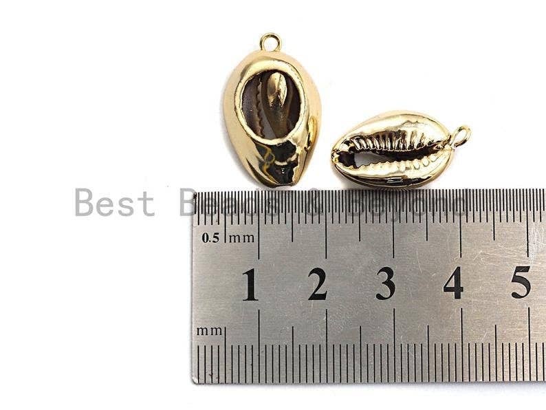 Full Silver Plated  Natural Cowrie Shell Pendant,SKU# V100