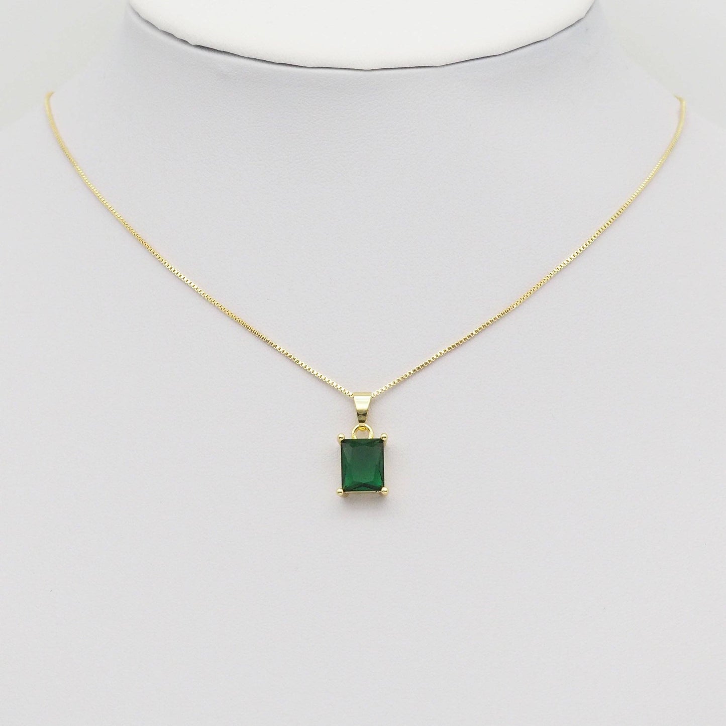 Rectangle CZ Charm, Sku#LX401