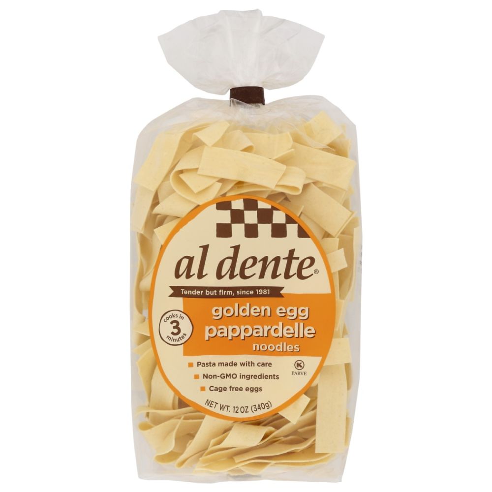 AL DENTE: Golden Egg Pappardelle Pasta, 12 oz
