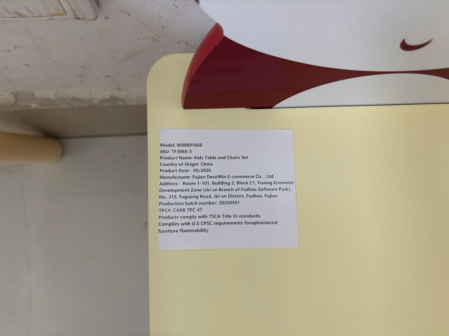 Kids Table and 2 Chairs Set