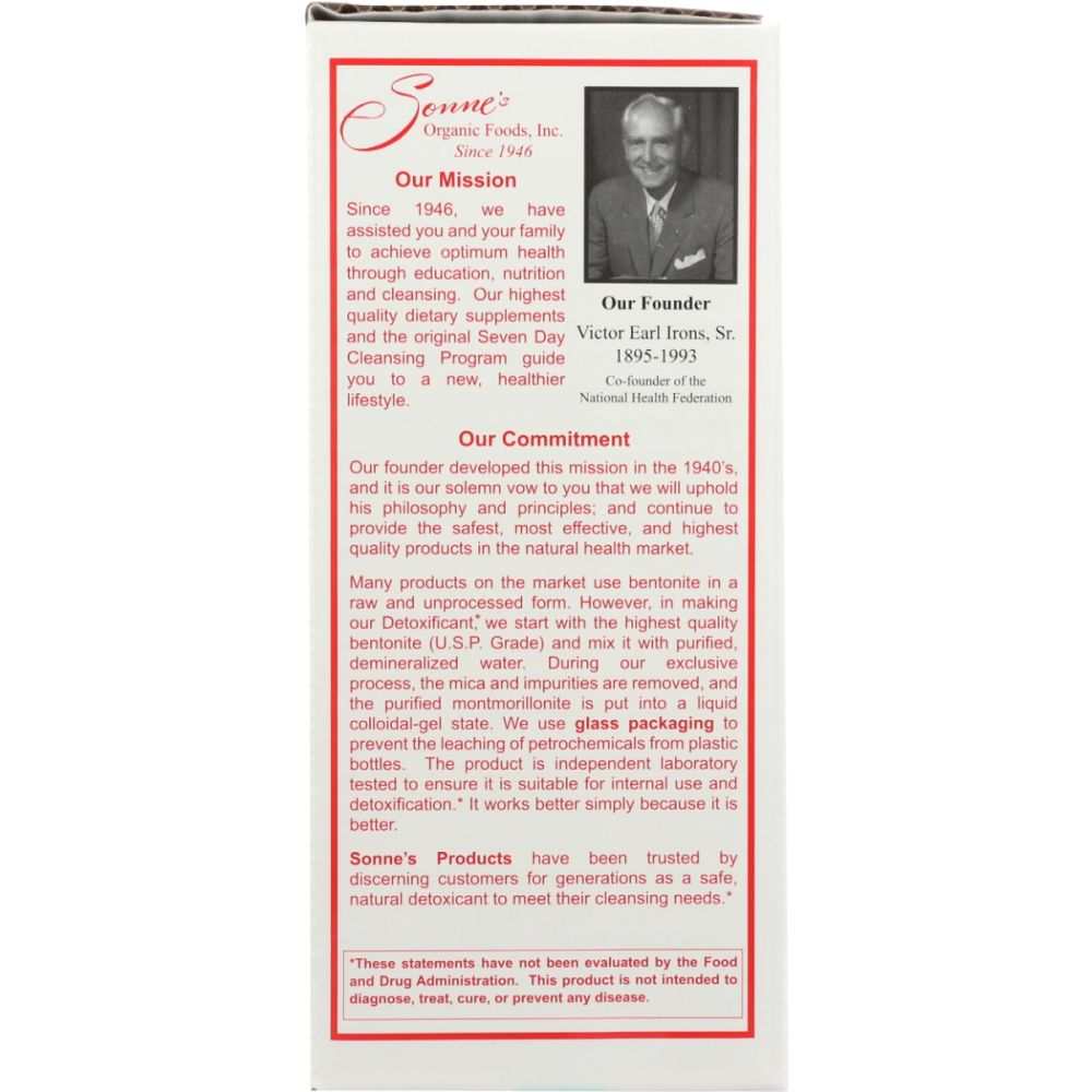 SONNES No 7 Detoxificant – 32oz Cleansing Drink | Psyllium & Bentonite
