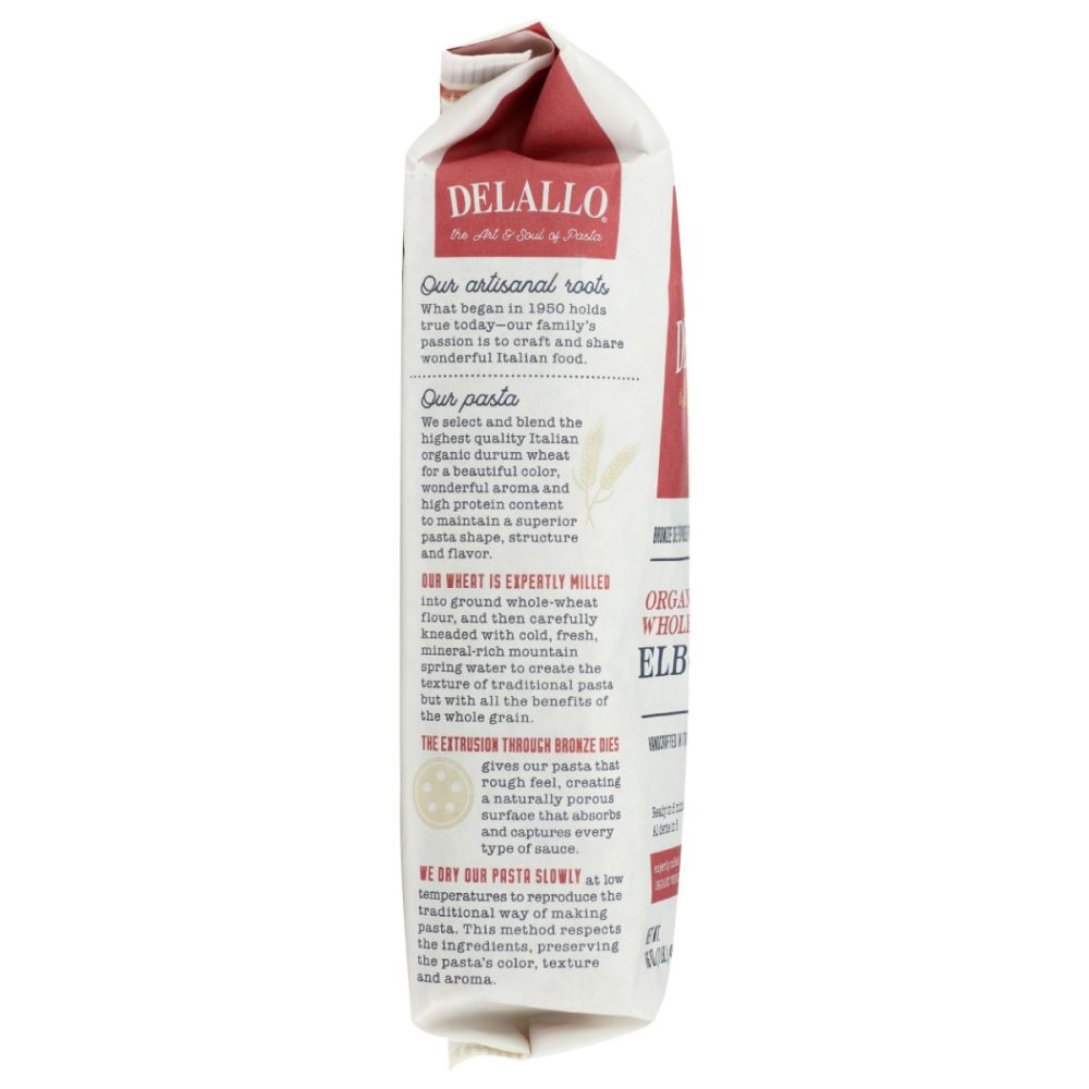 DELALLO: Whole Wheat Elbow Macaroni, 16 oz