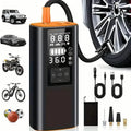 Compresseur d'air gonfleur de pneus portable – Pompe à air numérique 150 PSI avec lumière pour voiture, vélo et moto