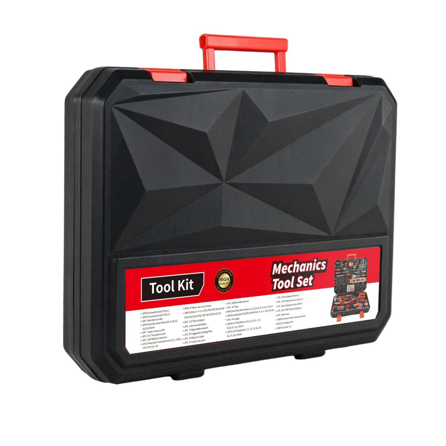 266-Piece Home Tool Set with Rolling Tool Box