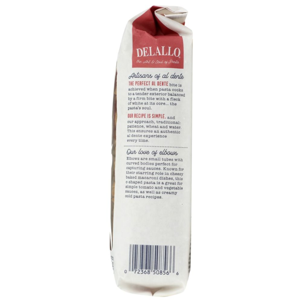 DELALLO: Whole Wheat Elbow Macaroni, 16 oz
