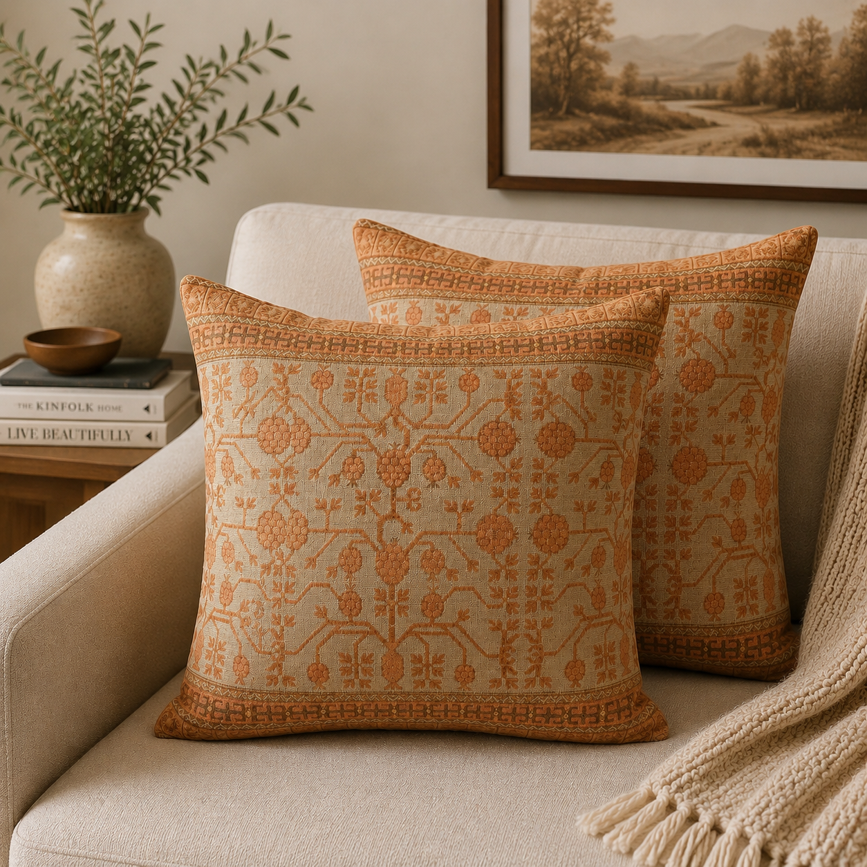 Persian-Inspired Luxurious Accent Cushions