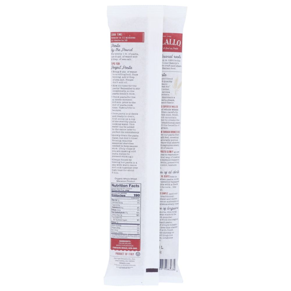 DELALLO: Whole Wheat Linguine, 16 oz