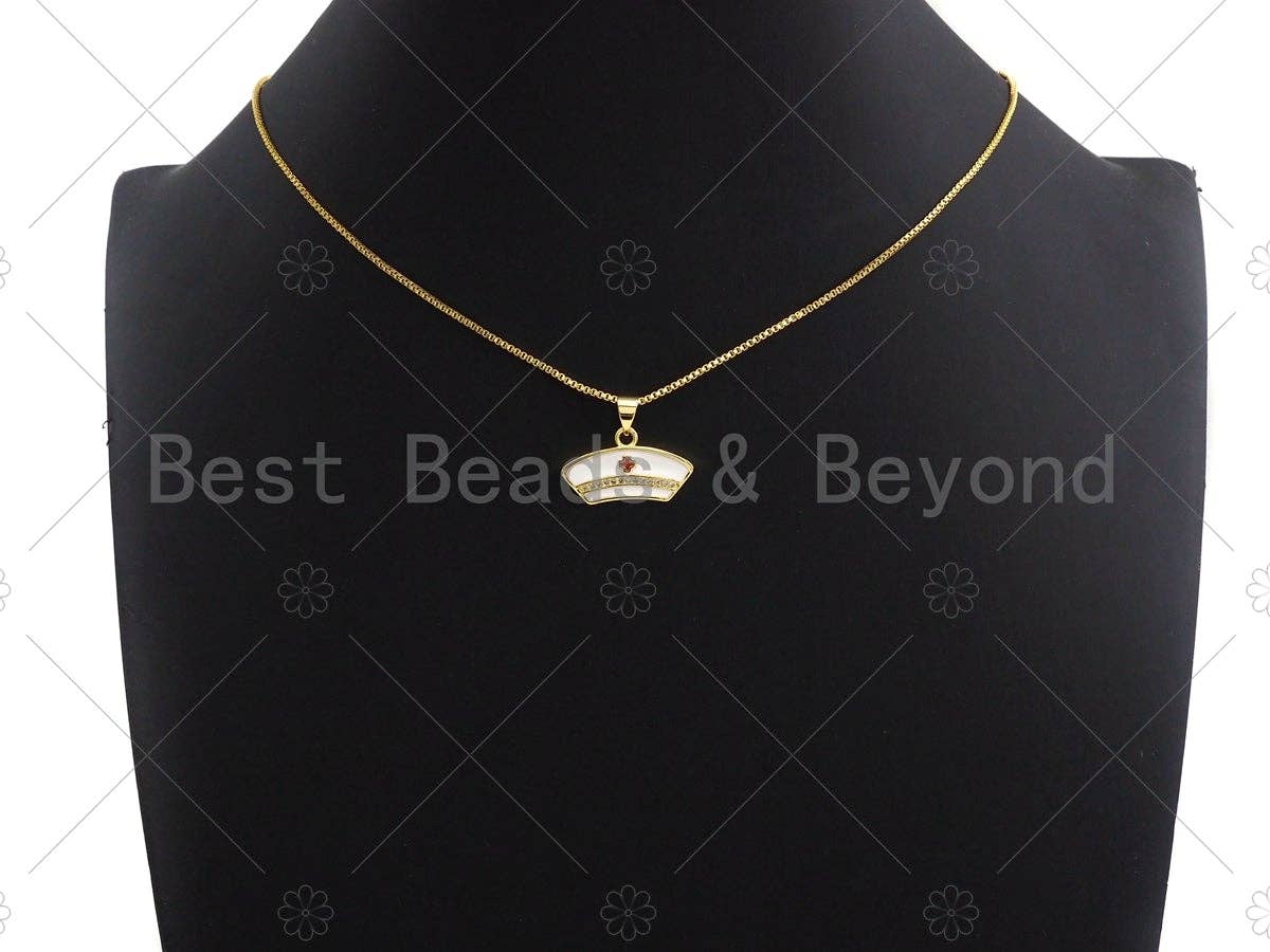 CZ Micro Pave Enamel Nurse Charm, Registered Nurse Charms, sku#LK04