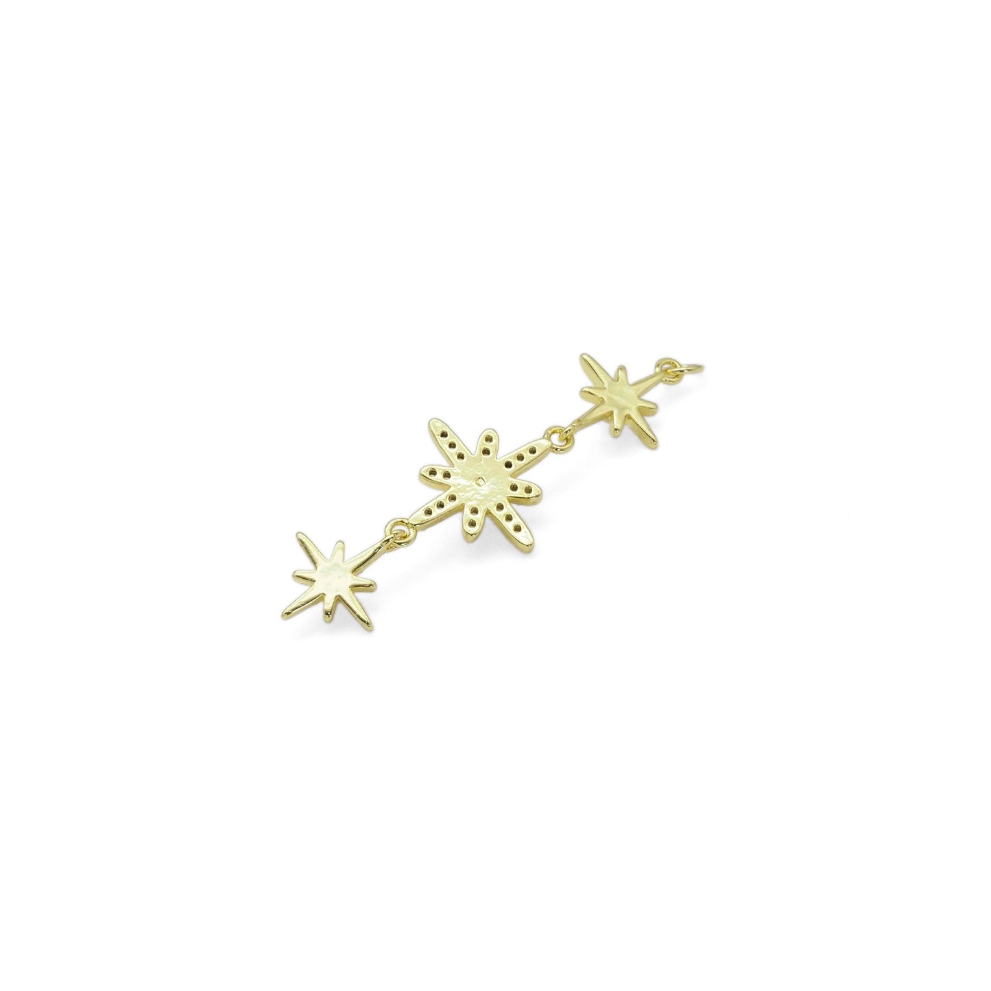 Clear CZ Pearl North Star Charm, Sku#LD512