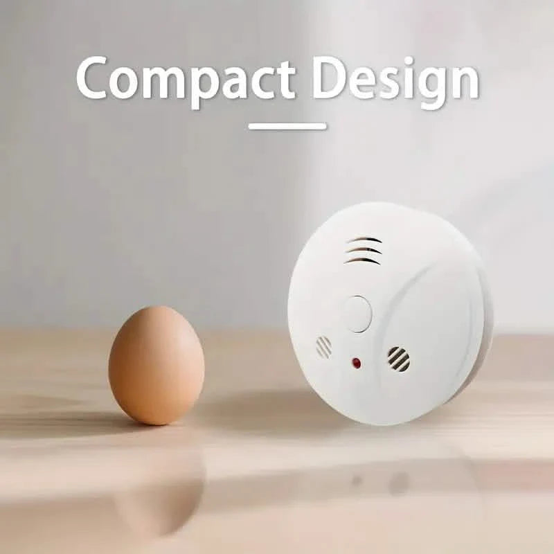 Smoke and Fire Detector Alarm – Portable Photoelectric Fire Alarm with Silence Button