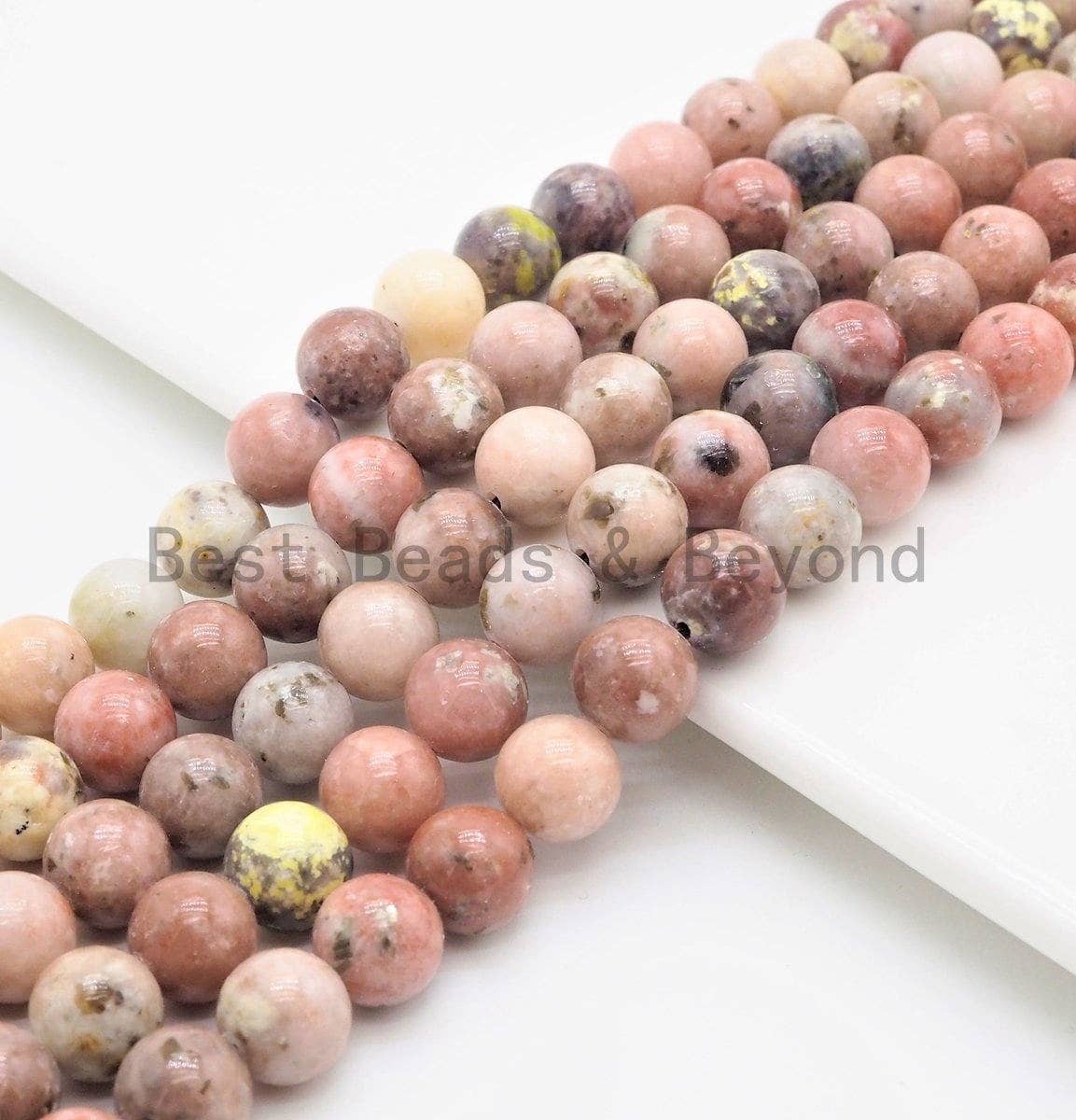 Quality Natural Pink Bloodshot Agate Round Smooth Beads,6mm/8mm/10mm/12mm beads,Rose Pink Gemstone, 15.5inch strand, SKU#U394