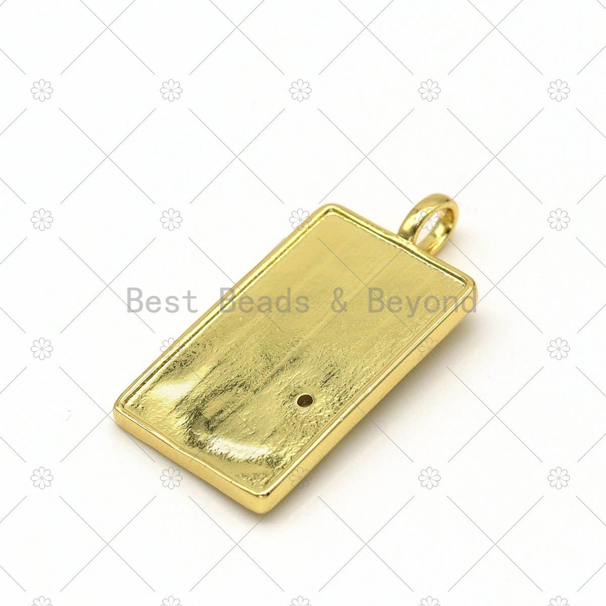 Gold Tarot Card Pendant, Sku#Z1422