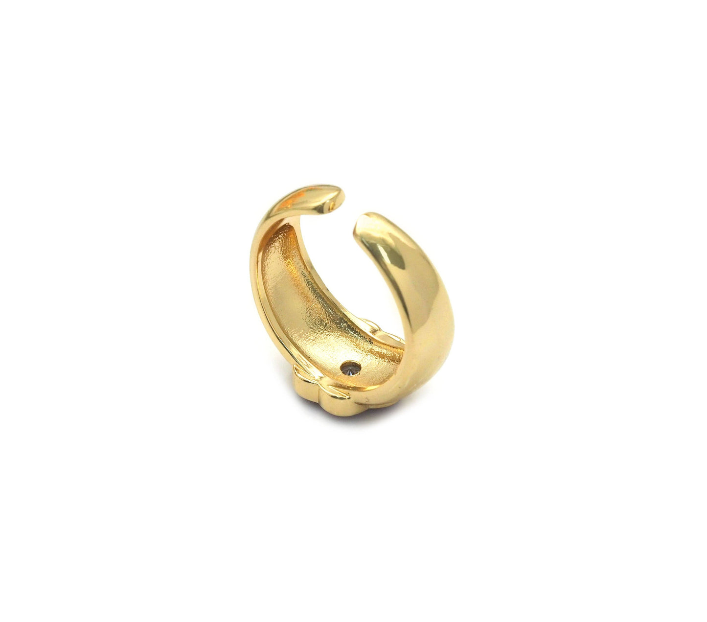 Gold Colorful Enamel Flower Adjustable Ring, Sku#LX180