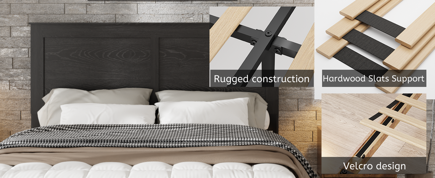 Full Size Wood Platform Bed Frame