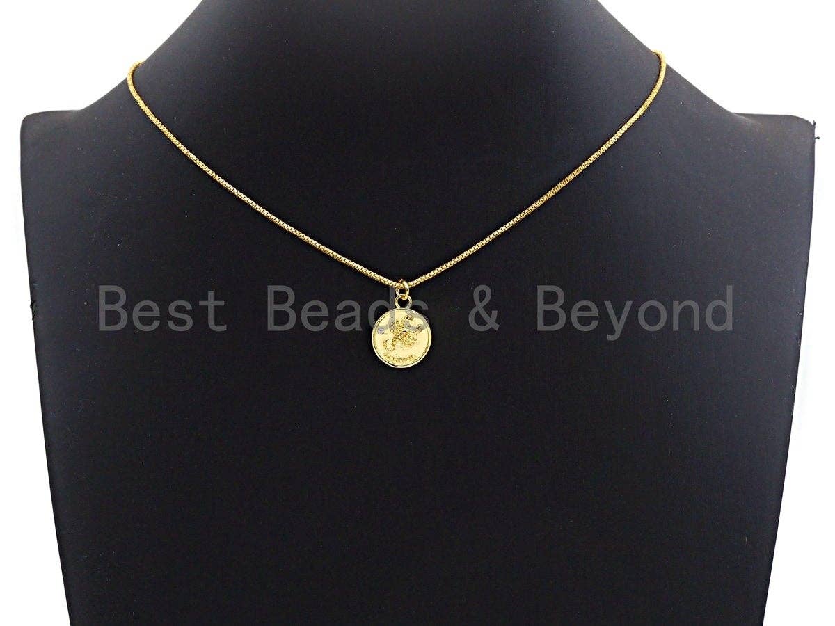 Zodiac Signs On Round Coin Shape Pendant/Charm, Astrology Signs Pendant, tweleve constellations, Sku#Z601