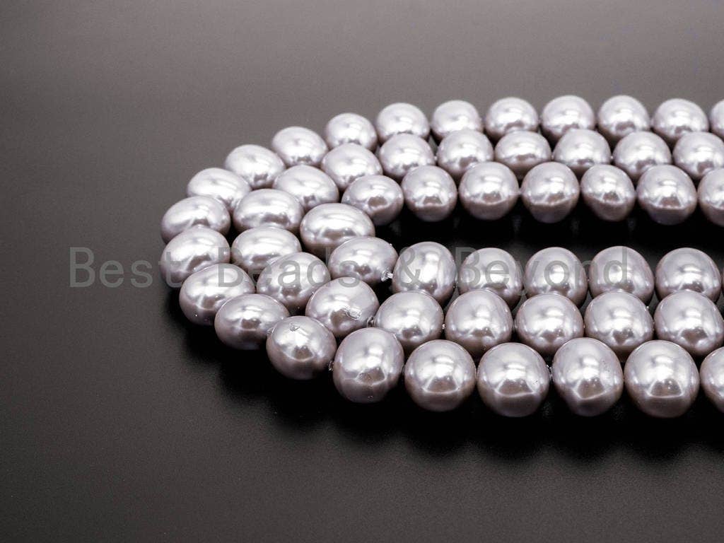 Gray Natural Mother of Pearl beads, SKU#T73