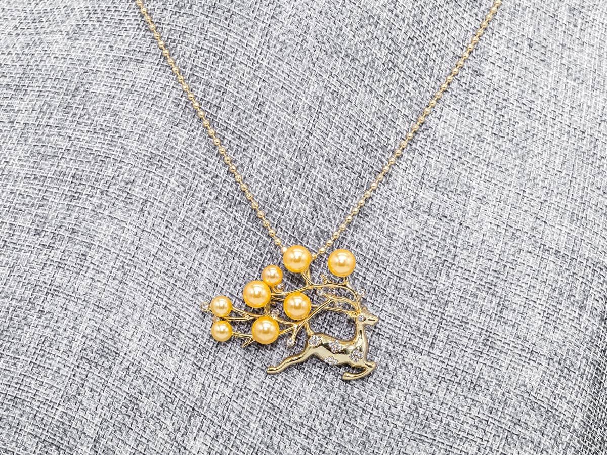 Pave Elk Brooch Jewelry, p40