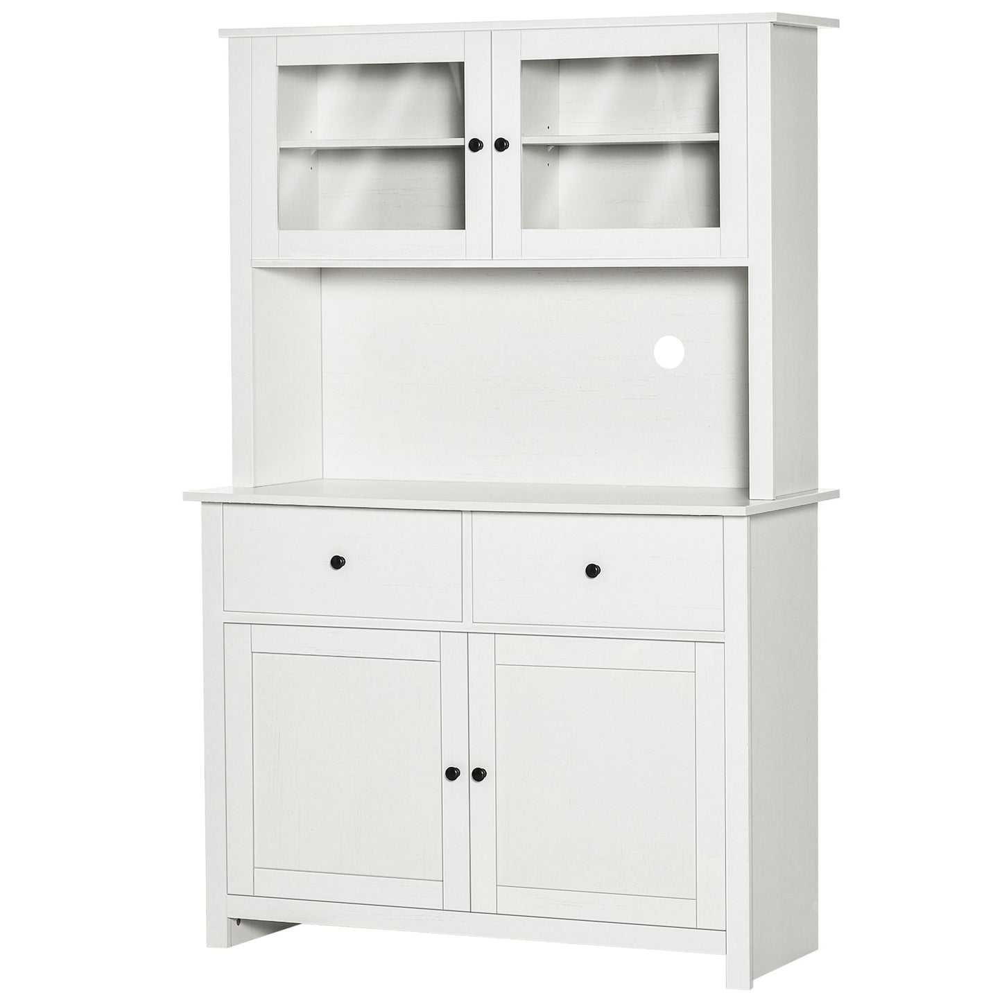 HOMCOM 63.5" Kitchen Buffet with Hutch