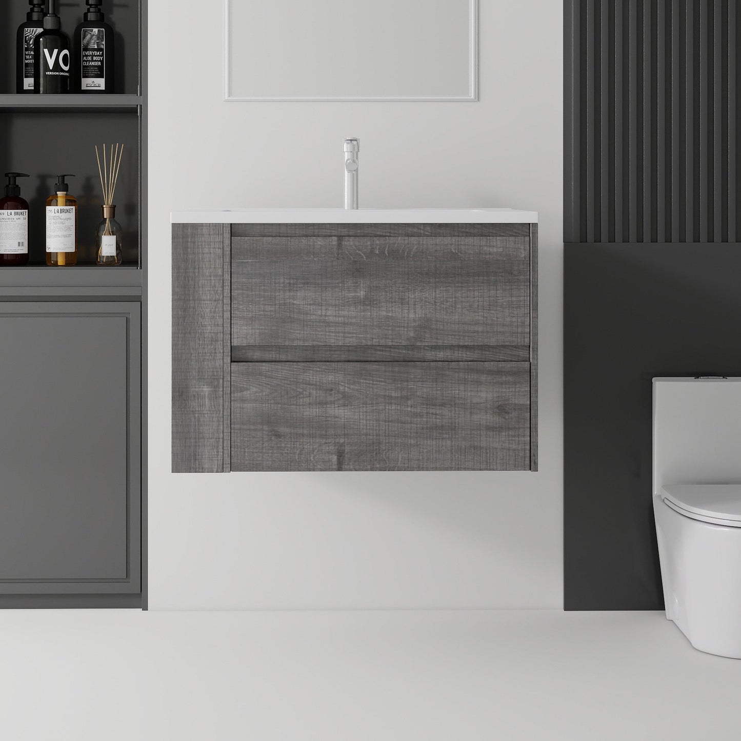 30 Inch Floating Bathroom Vanity with Sink