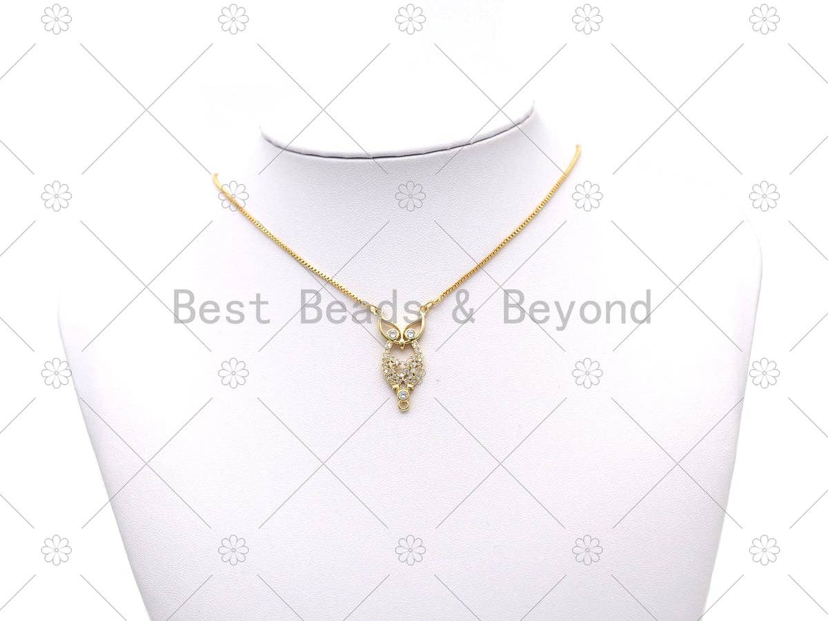 CZ  Night Owl Charm,  Sku#LK567
