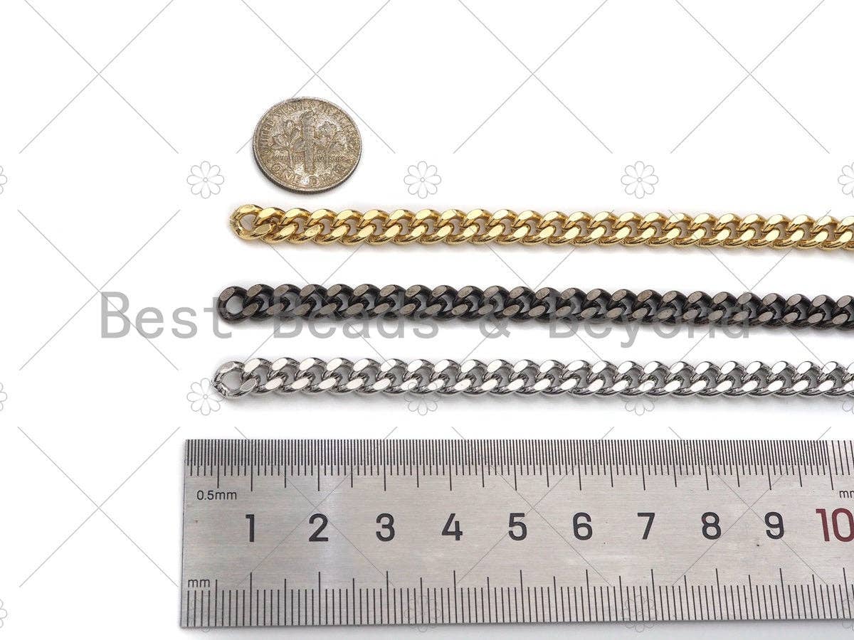 3mm/4mm/5mm/6mm/7mm Cuban Curb Chain by Yard, sku#M290