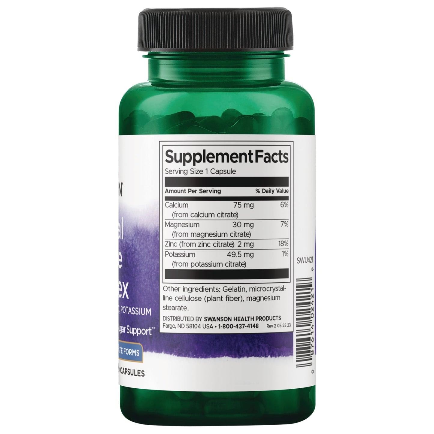 Mineral Citrate Complex - Calcium, Magnesium, Zinc, Potassium