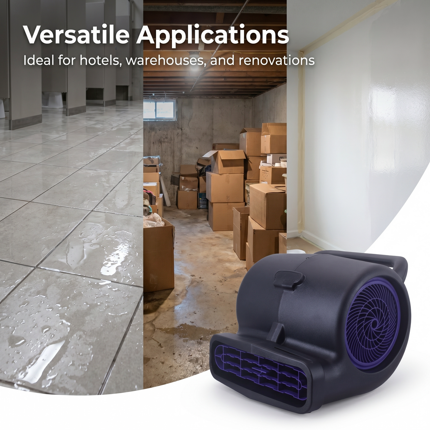 1/2 HP Air Mover, High Power, 100%