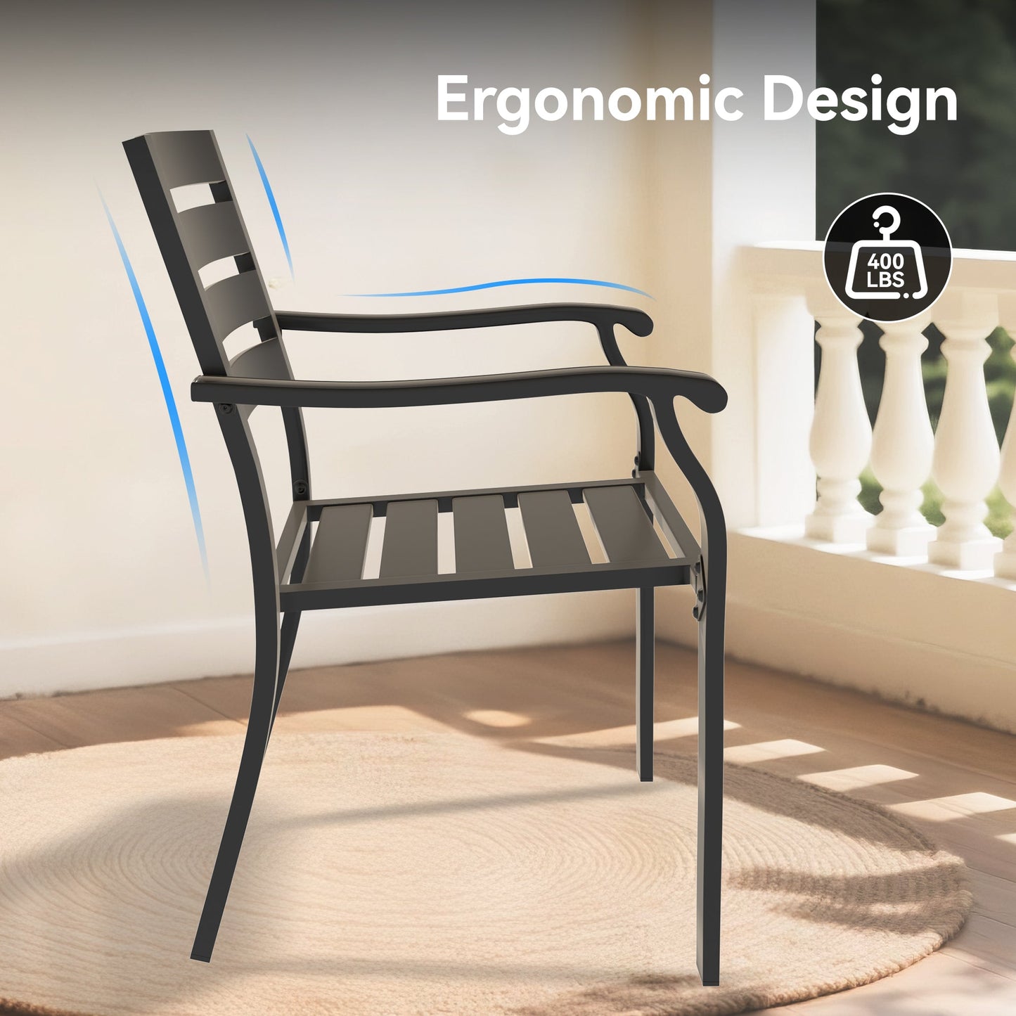 5 Pieces Outdoor Patio Dining Set