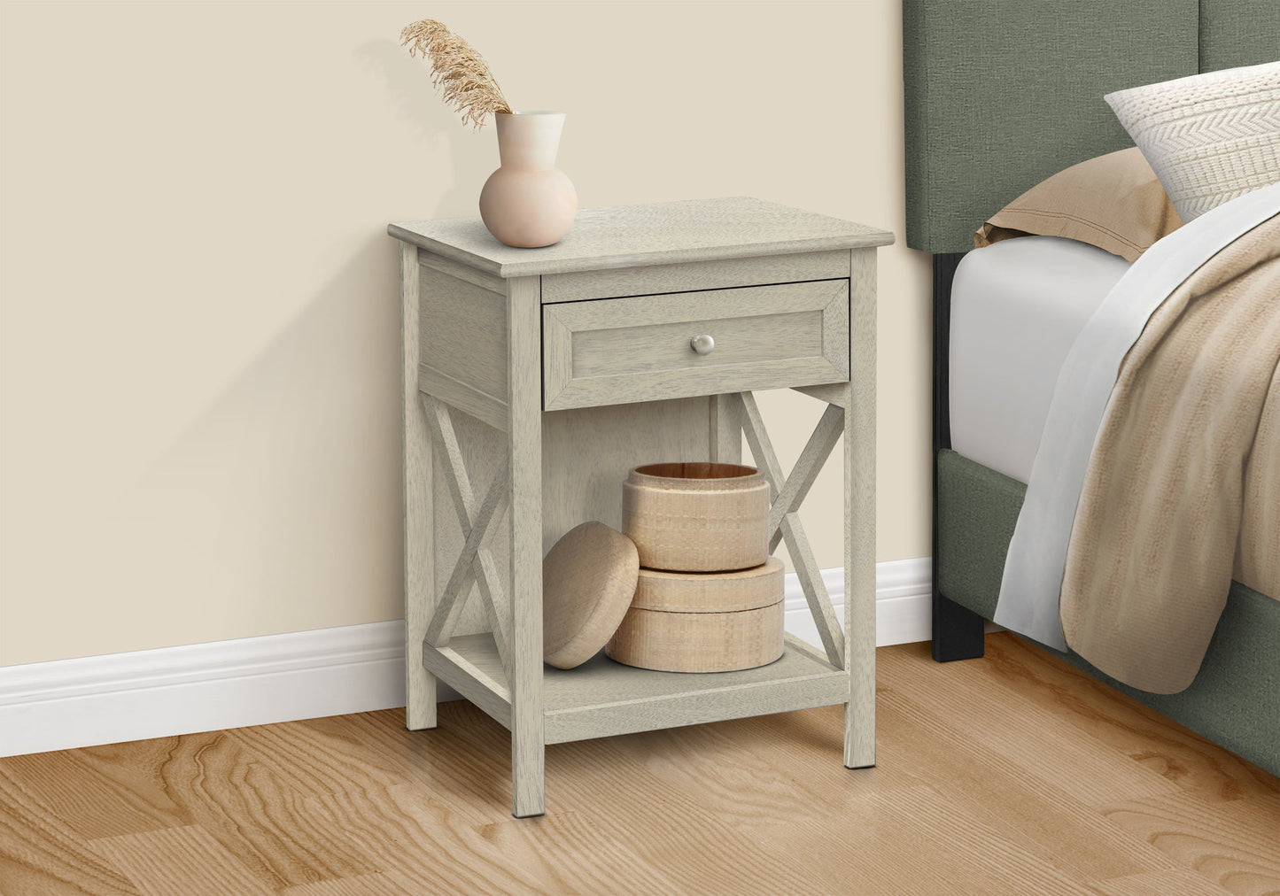 Antique 2-Tier Accent Table
