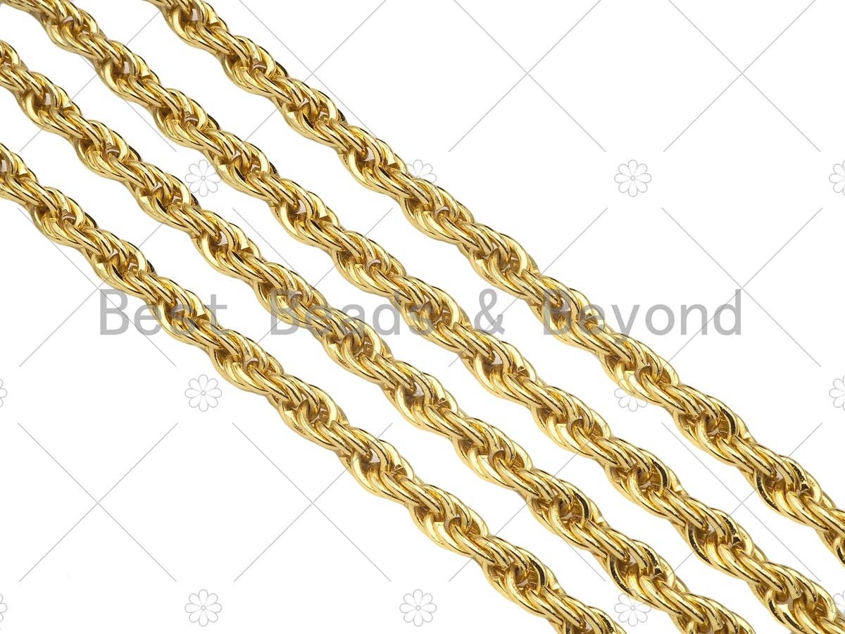 High-Quality Chunky 7mm Rope Chain, wholesale chain, sku#E533