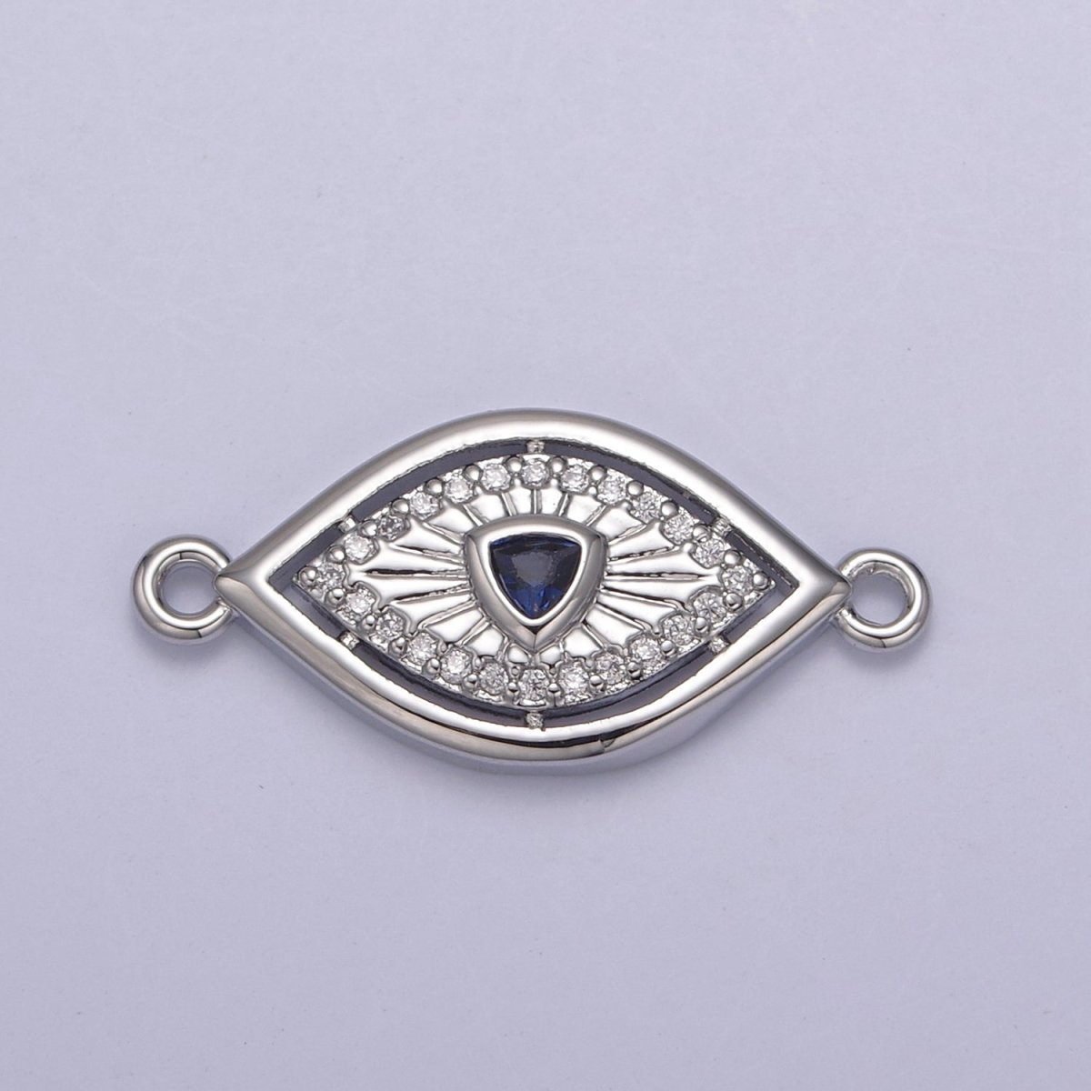 Dainty 14k Gold Filled Evil eye Charm Connector for Bracelet Necklace Component Link Connector Finding Supply Y-450 - Y-457
