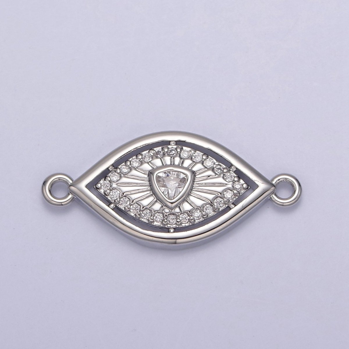 Dainty 14k Gold Filled Evil eye Charm Connector for Bracelet Necklace Component Link Connector Finding Supply Y-450 - Y-457