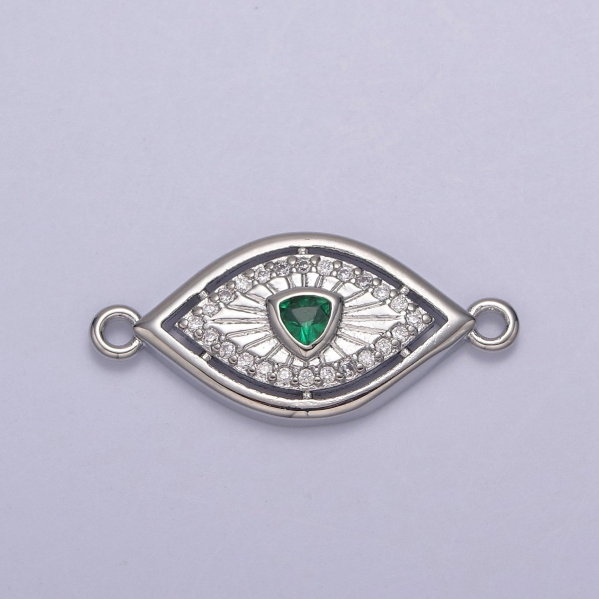 Dainty 14k Gold Filled Evil eye Charm Connector for Bracelet Necklace Component Link Connector Finding Supply Y-450 - Y-457